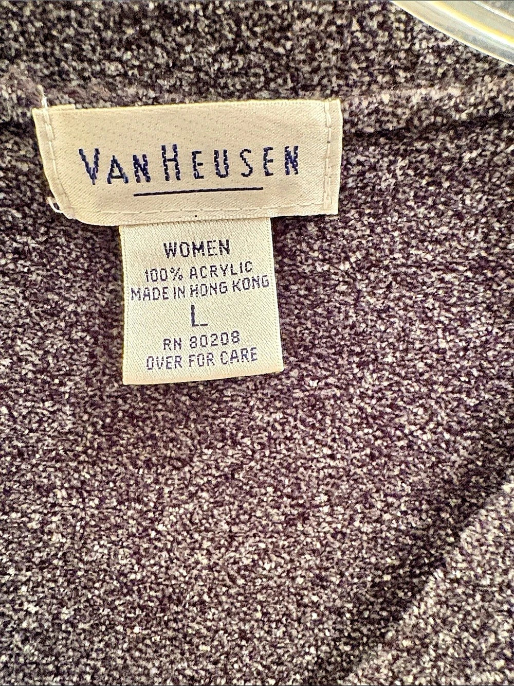 Van Heusen V-Neck Cardigan in Black & Gray Size Large - Picture 6 of 11